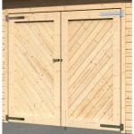 KARIBU LESENA VRTNA HIŠKA GARAŽA 372X309X522 - slika 15