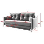 Kavč ALEJA je idealen kos pohištva, da popestri prostor. Je odlična garnitura po odlični ceni. Narejen je iz kvalitetnih materialov in kakovostnega blaga.