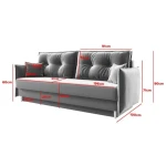 KAVČ ALEJA zelena . Kavč ALEJA je idealen kos pohištva, da popestri prostor. Je odlična garnitura po odlični ceni. Narejen je iz kvalitetnih materialov in