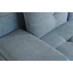 Kavč AMORIS pastelno moder . Kavč AMORIS je idealen kos pohištva, da popestri prostor. Je odlična garnitura po odlični ceni. Narejen je iz kvalitetnih