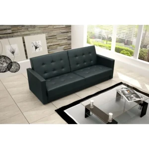 Kavč ASTORIA . Kavč ASTORIA je klasičen in eleganten kavč. Raztegljiv je v spalno pozicijo z vzmetenjem Bonell, ki je zelo udobno za spanje. Material: -