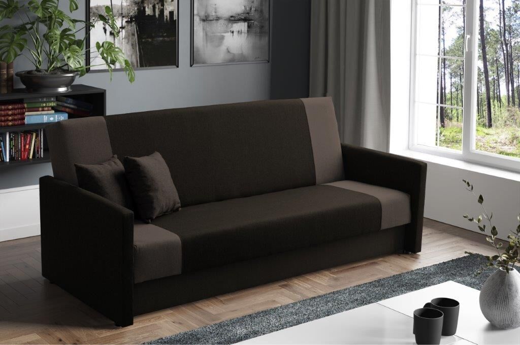 Kavč BAUNTI je idealen kos pohištva, da popestri prostor. Je odlična garnitura po odlični ceni. Narejen je iz kvalitetnih materialov in kakovostnega blaga.