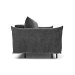 Kavč BONITA . Kavč BONITA je udoben kavč v modernem stilu. Značilne stranice, udobne blazine za hrbet in tanke, črne noge naredijo kos pohištva zelo