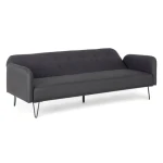 Kavč BRIDJET črna . Kavč BRIDJET je narejen iz lesa (evkaliptus), noge so kovinske (prašno barvane). Obloga je iz poliuretanske pene, prevleka pa je iz