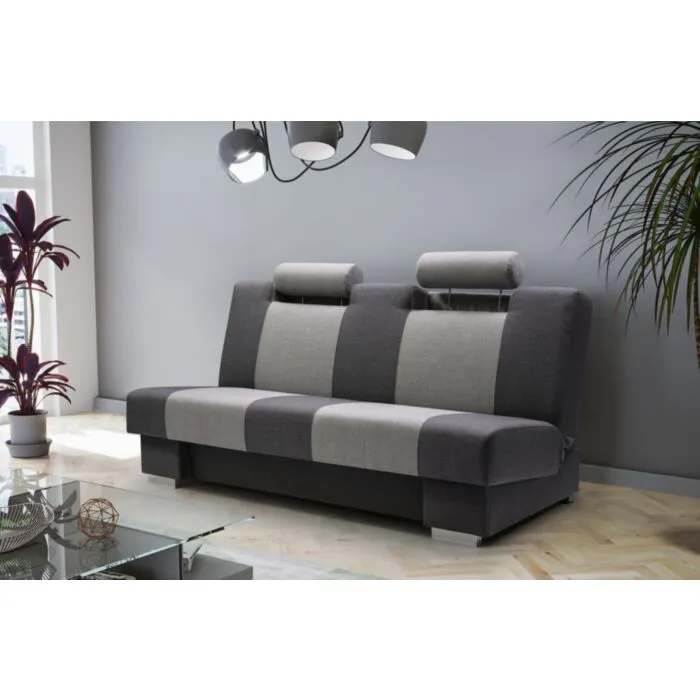 Kavč CHANDLER Kavč CHANDLER . Kavč CHANDLER je praktičen kavč z možnostjo raztega. Na voljo je v štirih barvnih kombinacijah. Material: - Ogrodje: les, kromirane noge