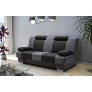 Kavč CHANDLER . Kavč CHANDLER je praktičen kavč z možnostjo raztega. Na voljo je v štirih barvnih kombinacijah. Material: - Ogrodje: les, kromirane noge