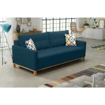 Kavč DARWIN . Kavč DARWIN je praktičen kavč z možnostjo raztega. Na voljo je v sedmih barvah. Zraven dobite dve okrasni blazini. Material: - Ogrodje: