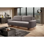 Kavč ENA . Kavč ENA je moderen in eleganten kavč z lepimi, okrasnimi šivi, ki bo zagotovo krasil marsikatero dnevno sobo. Tanke, črne noge, udobne blazine