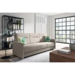 Kavč GAJA bež blago . Kavč GAJA je idealen kos pohištva, ki popestri vaš prostor. Je odlična garnitura po odlični ceni. Narejen je iz kvalitetnih