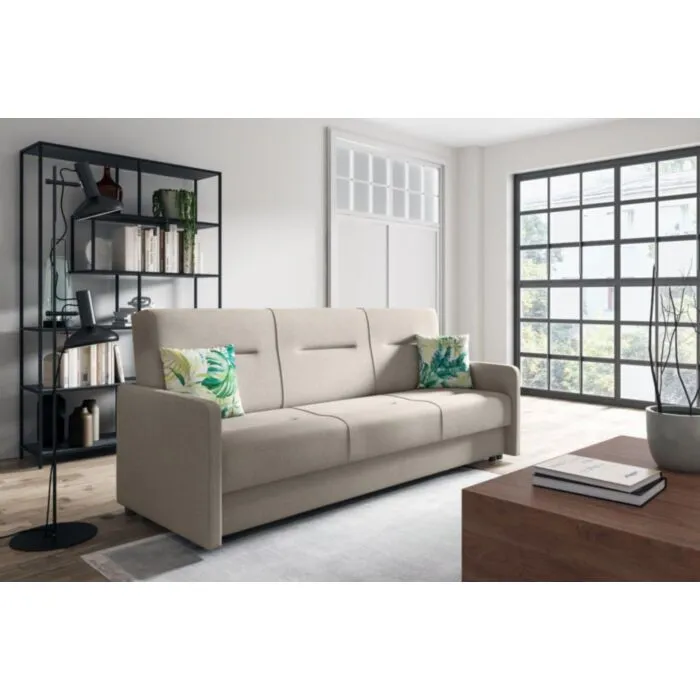 Kavč GAJA bež blago Kavč GAJA bež blago . Kavč GAJA je idealen kos pohištva, ki popestri vaš prostor. Je odlična garnitura po odlični ceni. Narejen je iz kvalitetnih