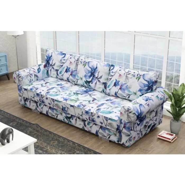 Kavč GEJŠA Kavč GEJŠA . GEJŠA je živahen kavč, njegov rožasti vzorec da vašemu prostoru kanček retro klasike. Lepo se ujema predvsem z lesenim, belim ali pa s