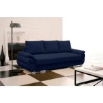 Kavč KRISTA je praktičen in eleganten. Narejen je iz umetnega usnja. Kavč je vzmeten z Bonell vzmetenjem, zato je spanje na njem udobno. Pri raztegnitvi vam