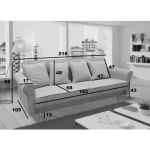 Kavč KRISTY . Kavč KRISTY je primeren za vsak prostor. Je modernega dizajna in brezhibnega izgleda. Ima možnost da se raztegne in vsebuje predal za