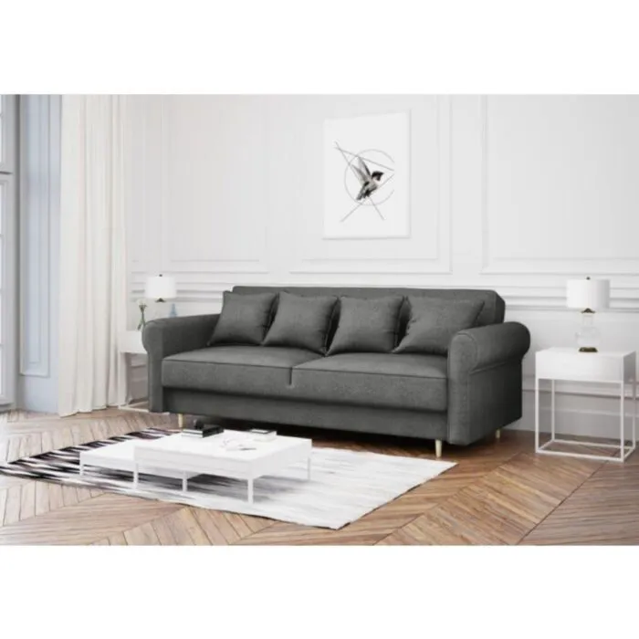 Kavč KRISTY Kavč KRISTY . Kavč KRISTY je primeren za vsak prostor. Je modernega dizajna in brezhibnega izgleda. Ima možnost da se raztegne in vsebuje predal za