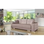 Kavč MARSAL . MARSAL je klasičen kavč iz kakovostne tkanine. Pri raztegnitvi v spalni položaj vam pomaga posebni mehanizem. Vzmetenje je valovitega tipa.