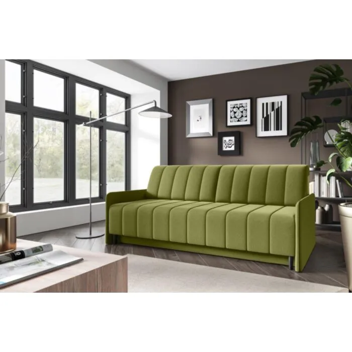 Kavč MELANI - zelena . Kavč MELANI je idealen kos pohištva, da popestri prostor. Narejen je iz kvalitetnih materialov in kakovostnega blaga. Kavč je