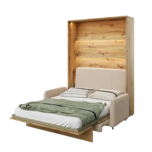 Kavč METULJ 140 x 200 cm . Kavč METULJ vam bo omogočila, da svojo dnevno sobo spremenite v spalnico le v nekaj trenutkih. Stenska postelja s kavčem je