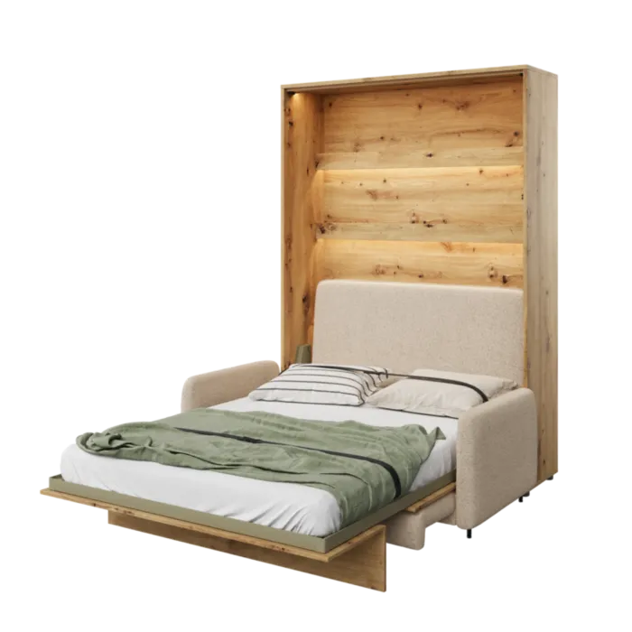 Kavč METULJ 140 x 200 cm Kavč METULJ 140 x 200 cm . Kavč METULJ vam bo omogočila, da svojo dnevno sobo spremenite v spalnico le v nekaj trenutkih. Stenska postelja s kavčem je