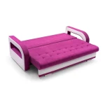 Kavč MILLY . Kavč MILLY je živahen in sodoben kavč, primeren za dnevni prostor ali otroško sobo. Narejen je iz kvalitetnega blaga. Pri raztegnitvi vam