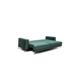 Kavč SELENE . Kavč SELENE je narejen iz vrhunskih materialov. Dobavljiv je v kvalitetnem mehkem blagu. Ima pomožno ležišče in je vzmeten. Dobavljiv je v