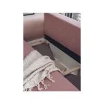 Kavč VALERIJA 4 . Kavč Valerija 4 je narejen iz vrhunskih materialov. Dobavljiv je v kvalitetnem mehkem blagu, v odtenku svetlo roza in temno roza. Ima