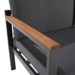 KAVČNA GARNITURA ORIS II ALU/EUC KAVČ3P+2AC+MIZA D.GR/D.SIVA BLAZINA - slika 17