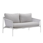 KAVČNA GARNITURA SIGMA 4P JEKLO KD BELA STRUKTURA STEKLENA MIZNA PLOŠČA - slika 9