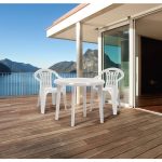 KETER MALLORCA VRTNI STOL, BELA BARVA - slika 4