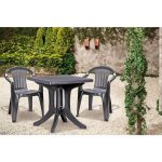 KETER MALLORCA VRTNI STOL, GRAFITNA BARVA - slika 4