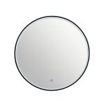 KLASIČNO OGLEDALO FEROTEHNA ATENA D 70 ČRNO LED ROČNO STIKALO