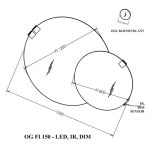 KLASIČNO OGLEDALO KOLPA SAN OG FI 150 LED, IR, DIM - slika 7