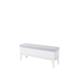 Klop FAMA je narejena iz trpežne laminirane plošče s ABS robovi. Dobavljiva je v beli barvi s črnimi ročkami. Odlično se kombinira s ostalimi izdelki iz