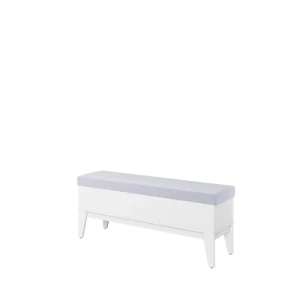 Klop FAMA . Klop FAMA je narejena iz trpežne laminirane plošče s ABS robovi. Dobavljiva je v beli barvi s črnimi ročkami. Odlično se kombinira s ostalimi