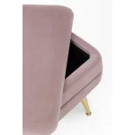 Klop PAVLINA roza . Klop PAVLINA, je elegantna in kakovostna. S svojo obliko in barvo popestri vsak prostor. Narejena je iz MDF-ja. Nogice so narejene iz