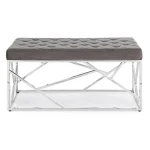 Klop RAYAN siva 97X44 . Klop RAYAN je eleganten kos pohištva, ki popestri vaš prostor. Njen poseben dizajn vas bo navdušil, saj prinese vašemu prostoru