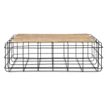 Klub miza TRELLIS pravokotna 110x65 . Klubska miza TRELLIS je posebna, elegantna in inovativna mizica, ki popestri vsak prostor. Dobavljiva je v črno-rjavi