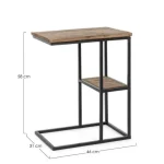 Klub miza WALTON je dobavljiva v črno-rjavi kombinaciji. Ogrodje je kovinsko, mizna plošča pa je lesena (mango). Zaradi svoje oblike in barve se odlično