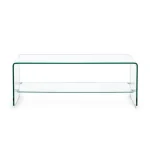 Klubska miza IRIDE je izdelana iz 10mm debelega stekla. Polica je iz kaljenega stekla debeline 5mm. Dimenzije: širina: 100cm globina: 40cm višina: 38cm