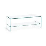 Klubska miza IRIDE je izdelana iz 10mm debelega stekla. Polica je iz kaljenega stekla debeline 5mm. Dimenzije: širina: 100cm globina: 40cm višina: 38cm