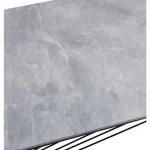 Klubska miza ABASKA . Klubska mizica ABASKA vas bo navdušila. Atraktivno in elegantno podnožje je narejeno iz kovine. Elegantna mizna plošča je v videzu