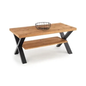 Klubska miza ADRIAN FURNIR . Moderna klubska miza ADRIAN je kvalitetna ter stabilna in primerna za vsako dnevno sobo. Miza je narejena iz furnirja, podnožje