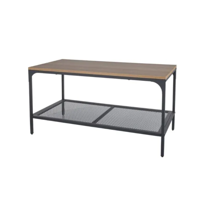 Klubska miza AFRA L . Klubska miza AFRA, je eleganten kos pohištva. Zgornji del je narejen iz laminirane plošče. Ogrodje je narejeno iz kovine. S svojo