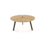 Klubska miza ALFRED . Klubska miza ALFRED je moderna in stabilna, primerna je za vse dnevne sobe. Plošča mize je narejena iz treh manjših plošč, ki so iz