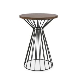 Klubska miza ALJA 2 oreh/črna . Moderna klub miza ALJA 2 je kvalitetna in stabilna ter primerna za vsako dnevno sobo. Mizna plošča je narejena iz MDF-a in