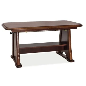 Klubska miza BEAT kostanj . Klubska miza BEAT kostanj vas bo navdušila s svojo funkcionalnostjo. Mizna plošča je narejena iz iverala, podnožje pa iz