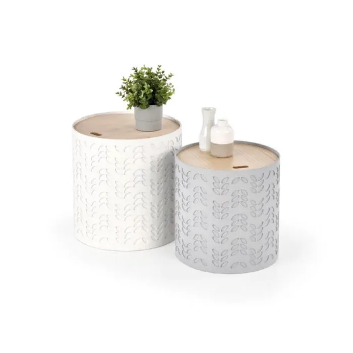 Klubska miza BRIGITA . Set 2 klubskih mizic BRIGITA, je narejen iz MDF. Klubska mizica Brigita je kvalitetna ter stabilna in primerna za vsako dnevno sobo ali