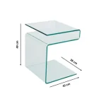 Kvalitetna klubska miza EPIC je narejena iz kakovostnega stekla. Miza je kvalitetna ter stabilna in primerna za vsako dnevno sobo. Material: - Steklo