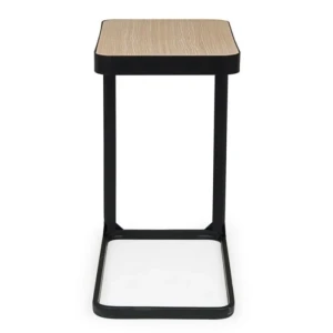 Klubska miza EVERITT 50X30 . Klubska miza EVERITT 50X30 je narejena iz furnira in ima jekleni okvir. Dimenzije: širina: 50cm globina: 30cm višina: 55cm