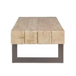 Klubska miza GARRETT 120X60 . Klubska miza GARRETT je sestavljena iz kovinskih nog, mizna plošča je v videzu lesa. Dimenzije: širina: 120cm globina: 60cm