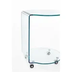 Klubska miza IRIDE je narejena iz stekla debeline 10 mm. Vrtljive noge so iz plastike. Klubska miza je izjemno priročen in edinstven kos pohištva. S svojo